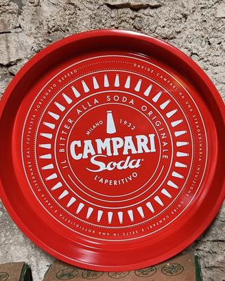 Campari Soda Vassoio in metallo