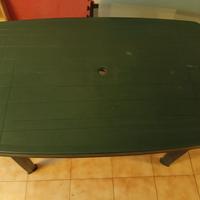 Tavolo in plastica verde