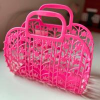 Borsa Vintage PVC Retrò Rosa Idea Bambina\Donna