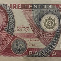 Banconota 100000 lire Venere di Botticelli