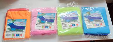 4 Teli in microfibra da mare/piscina con cuscino