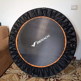 Trampolino pieghevole con sbarra Merach Nuovo 
