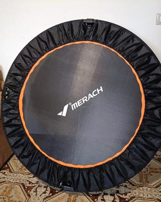 Trampolino pieghevole con sbarra Merach Nuovo 