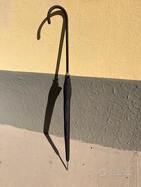 Ombrello nero anni 30/40 ombrellino