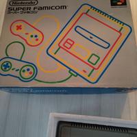 Super famicom jap 2 pad con 6 giochi