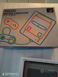 Super famicom jap 2 pad con 6 giochi