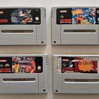 Lotto 4 giochi Nintendo SNES Super Nintendo