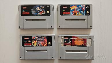 Lotto 4 giochi Nintendo SNES Super Nintendo