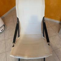 Poltroncina pieghevole beige