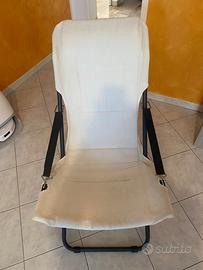Poltroncina pieghevole beige
