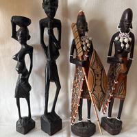 Statuette africane in legno