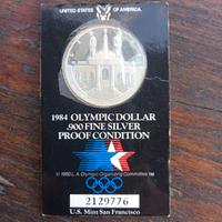 moneta commemorativa 1984 Olympic dollar