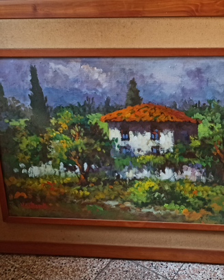 Arte contemporanea Quadro olio Mastrovito firmato