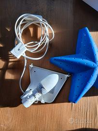 Luce notturna stella blu Ikea