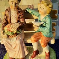 Capodimonte Porrcellana Nonna con nipote