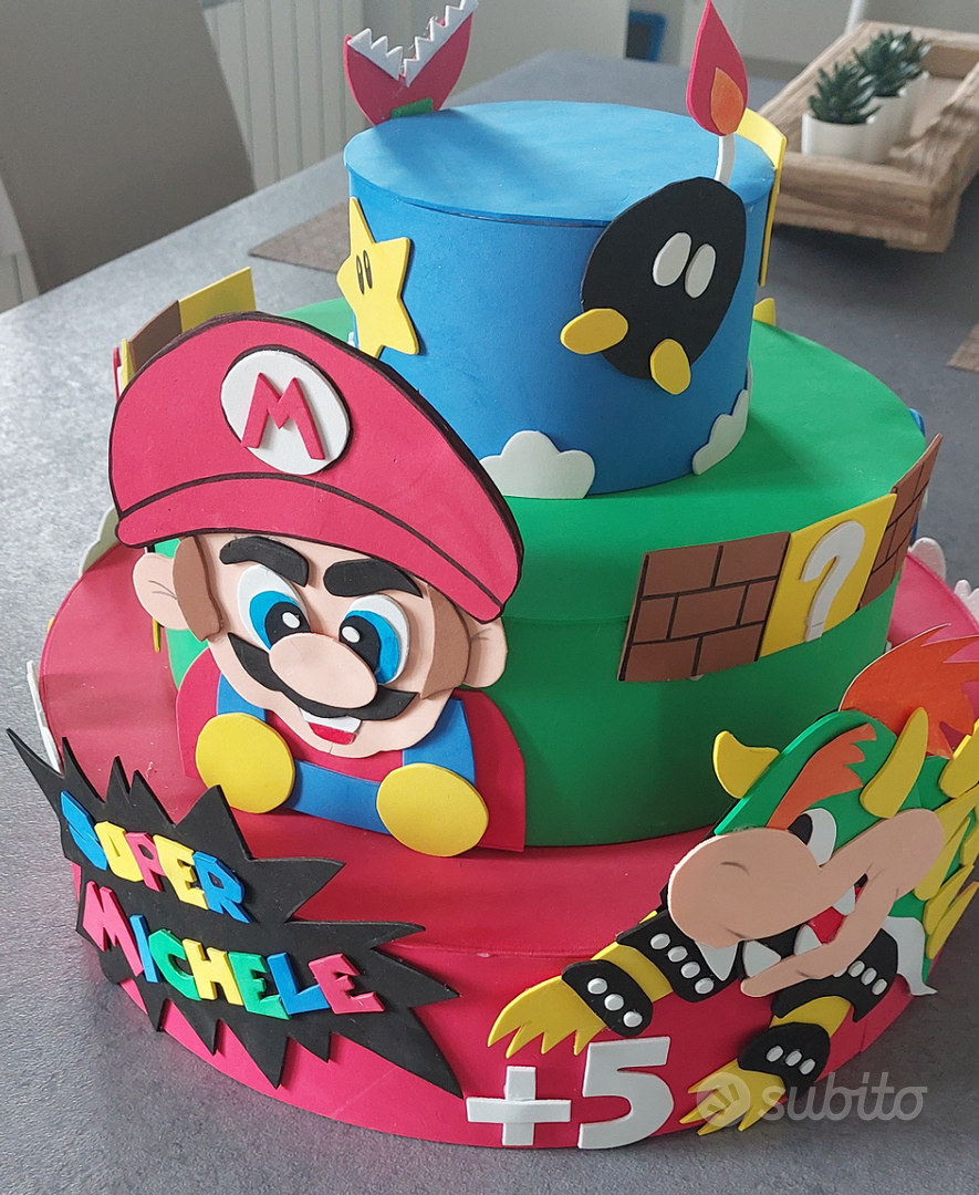 Torta di compleanno super Mario - Tutto per i bambini In vendita a Roma