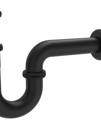 Sifone Lavabo Nero Opaco Design – Universale