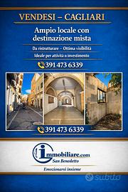 Centralissimo ampio locale destinaz mista