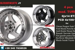 Cerchi Turbo II 6x14 4x100 4x108 et25