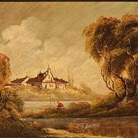 Febor – Dipinto olio lamiera – Paesaggio (1)