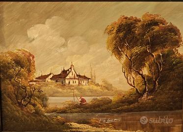 Febor – Dipinto olio lamiera – Paesaggio (1)
