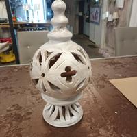 porta candela in terracotta per esterno 