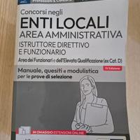 Concorsi negli enti locali area amministrativa 