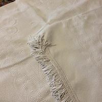 Coperta bianca in cotone