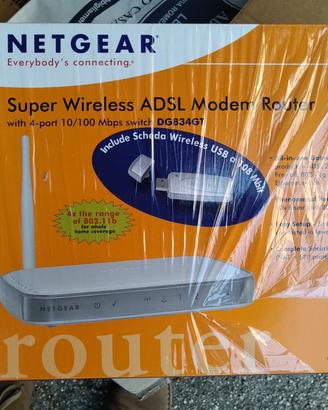 Router wifi dg834gt netgear piu' chiave wifi nuovo