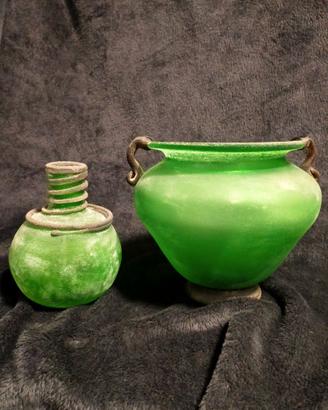 VASI IN VETRO SABBIATO