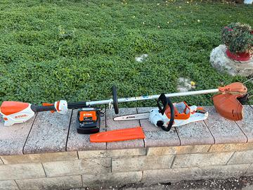 Motosega e decespugliatore stihl batteria