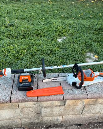 Motosega e decespugliatore stihl batteria