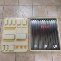 Set specchio e portaoggetti da parete anni ‘70