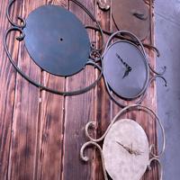 Orologi da parete muro in ferro vintage 4 pezzi