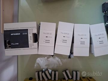 Plc Mitsubishi FX3G-24M con schede I/O