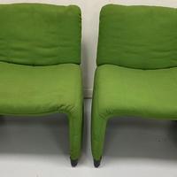 Coppia di poltroncine di design sfoderabili