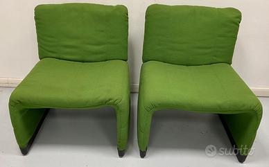Coppia di poltroncine di design sfoderabili