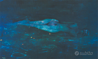 Enrico Colombotto Rosso "Ofelia",1996 olio su  tel