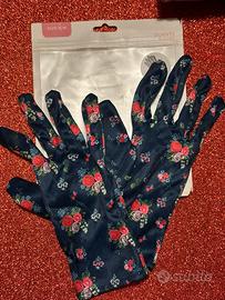 Guanti Chic EGAN Flowers - Blu Notte Floreale