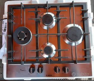 Piano cottura a gas 60cm Bosch acciaio inox