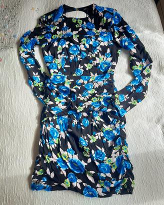 zara abito vestito maniche lunghe xs