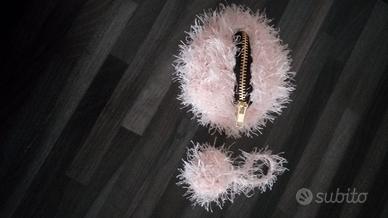 BORSELLINO E PORTACHIAVI PELOSI ROSA a solo