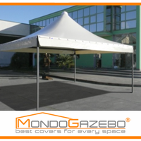 Gazebo Wind gambe acciaio 6 cm copertura certifica