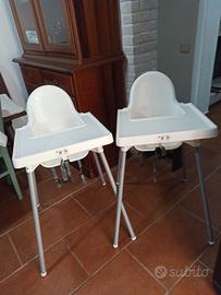 2 seggioloni Ikea nuovi usati per seconda casa