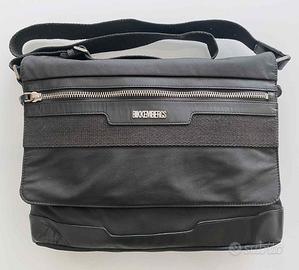 Borsa Bikkembergs uomo 38x30 nero Pelle/stoffa