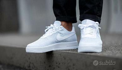 Scarpe Nike Air Force 1 Flyknit 2.0 White Nuove