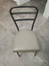 4 sedie cucina in ferro