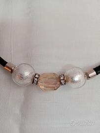 Collana in vetro di Murano Giallo