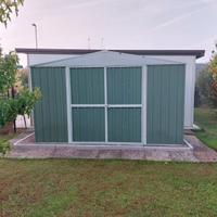 Box in Acciaio da giardino 360x345cm verde