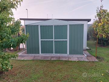 Box in Acciaio da giardino 360x345cm verde